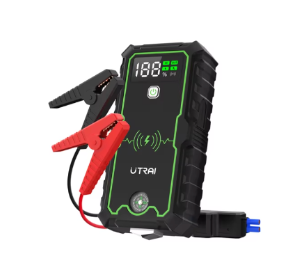 Portable 12V Car Battery Jump Starter with Large Capacity Power Bank