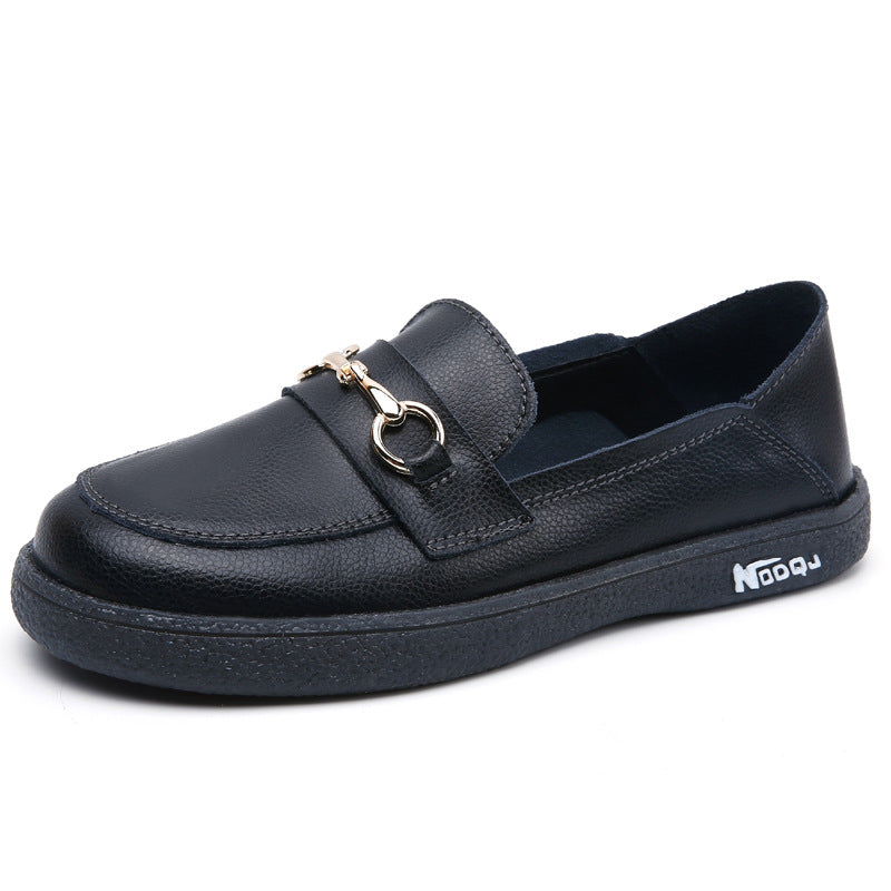 Fashionable Leather Flat Sandals for Ladies