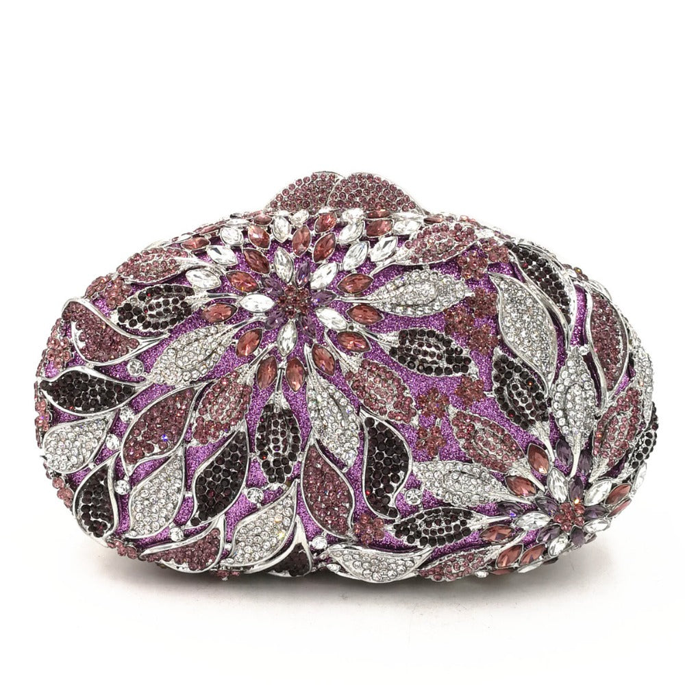 Rhinestone Cutout Clutch for Ladies' Fashion