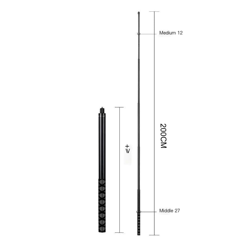 2m Selfie Stick for 360 X3/Gopro/DJI Sports
