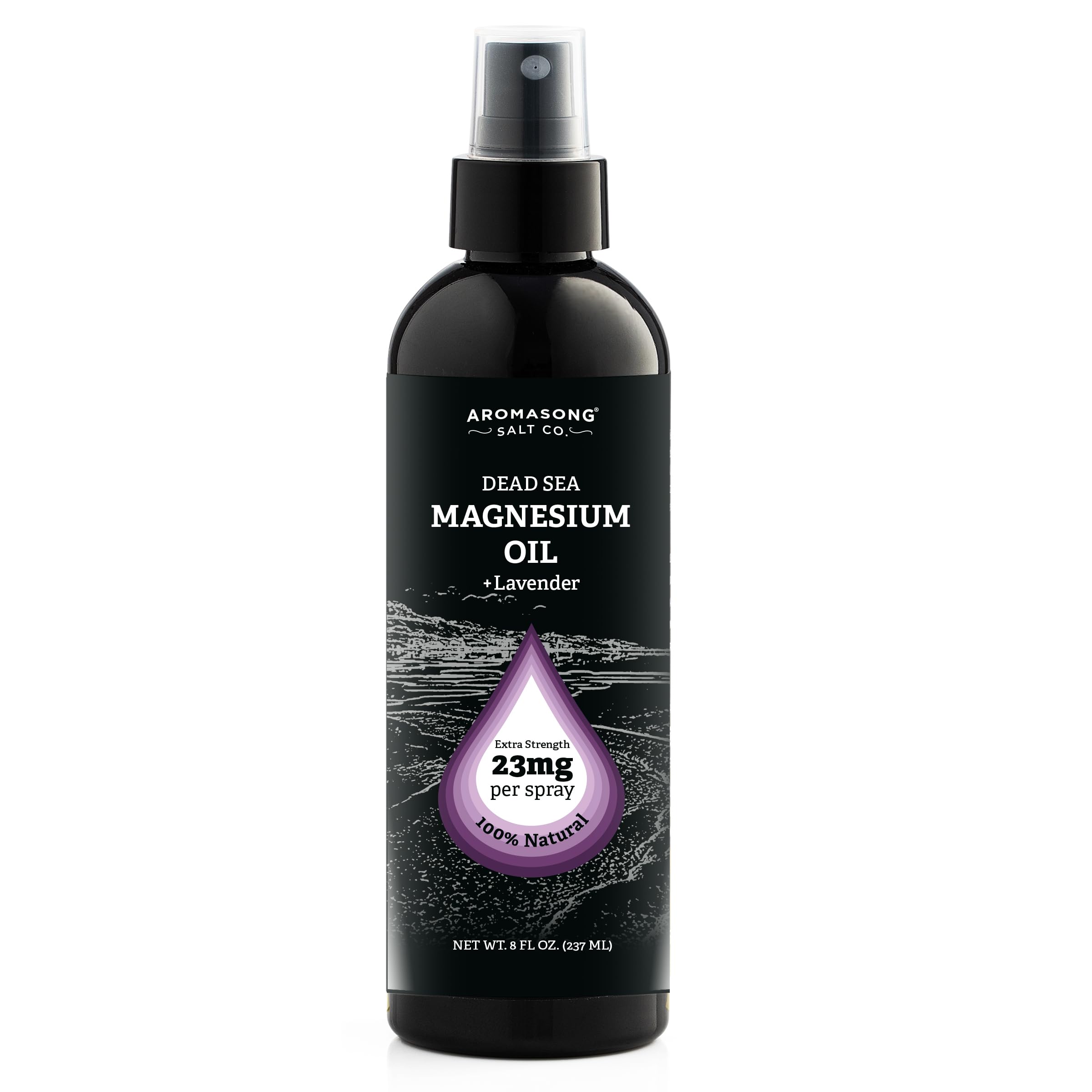 Aromasong Lavender Extra Strength Ultra-Pure Magnesium Spray (23mg Magnesium in Each Spray) 8 Oz Known to be Used for Leg Discomfort
