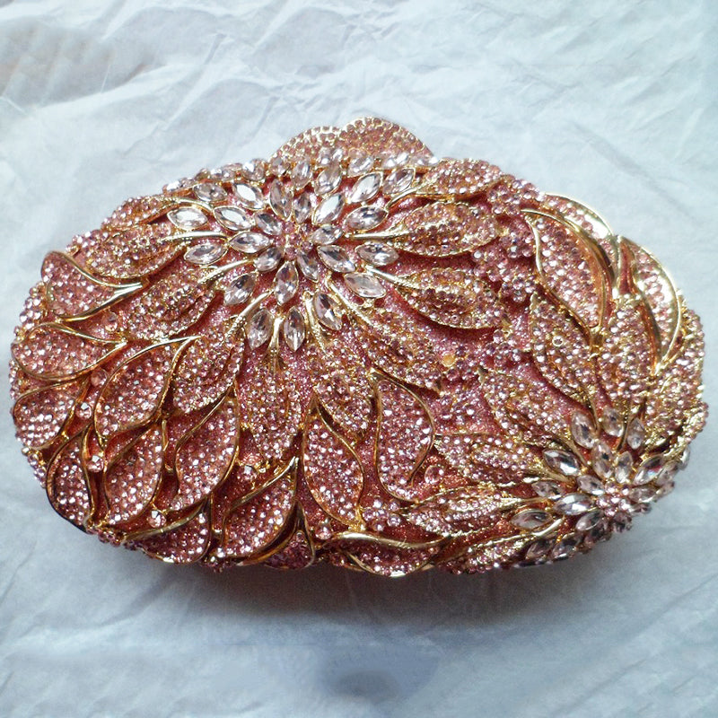 Rhinestone Cutout Clutch for Ladies' Fashion