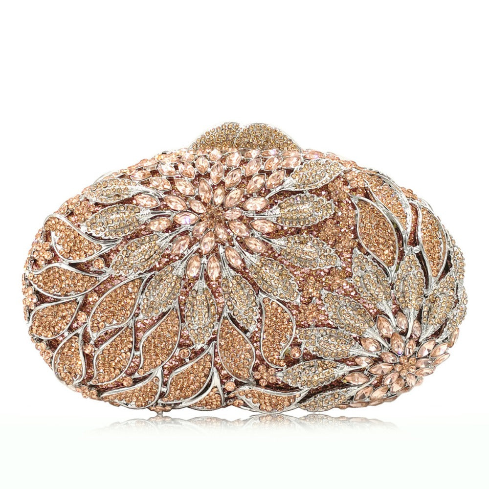 Rhinestone Cutout Clutch for Ladies' Fashion