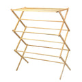 Home-it Wooden Clothes Drying Rack for Laundry - Collapsible Folding Bamboo Laundry Drying Rack for Drying Clothes - Heavy Duty Pre Assembled