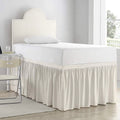 Dorm Room Bed Skirt - Ruffled Dorm Sized Bed Skirt - Dorm Bed Skirt Twin XL - Extra Long Dorm Room Bed Skirt - College Dorm Bed Skirt 30 Inch Drop - 100% Microfiber Bed Skirt - Ivory