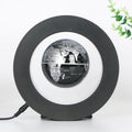 Magnetic Levitation Globe - 4-Inch Black LED Decor