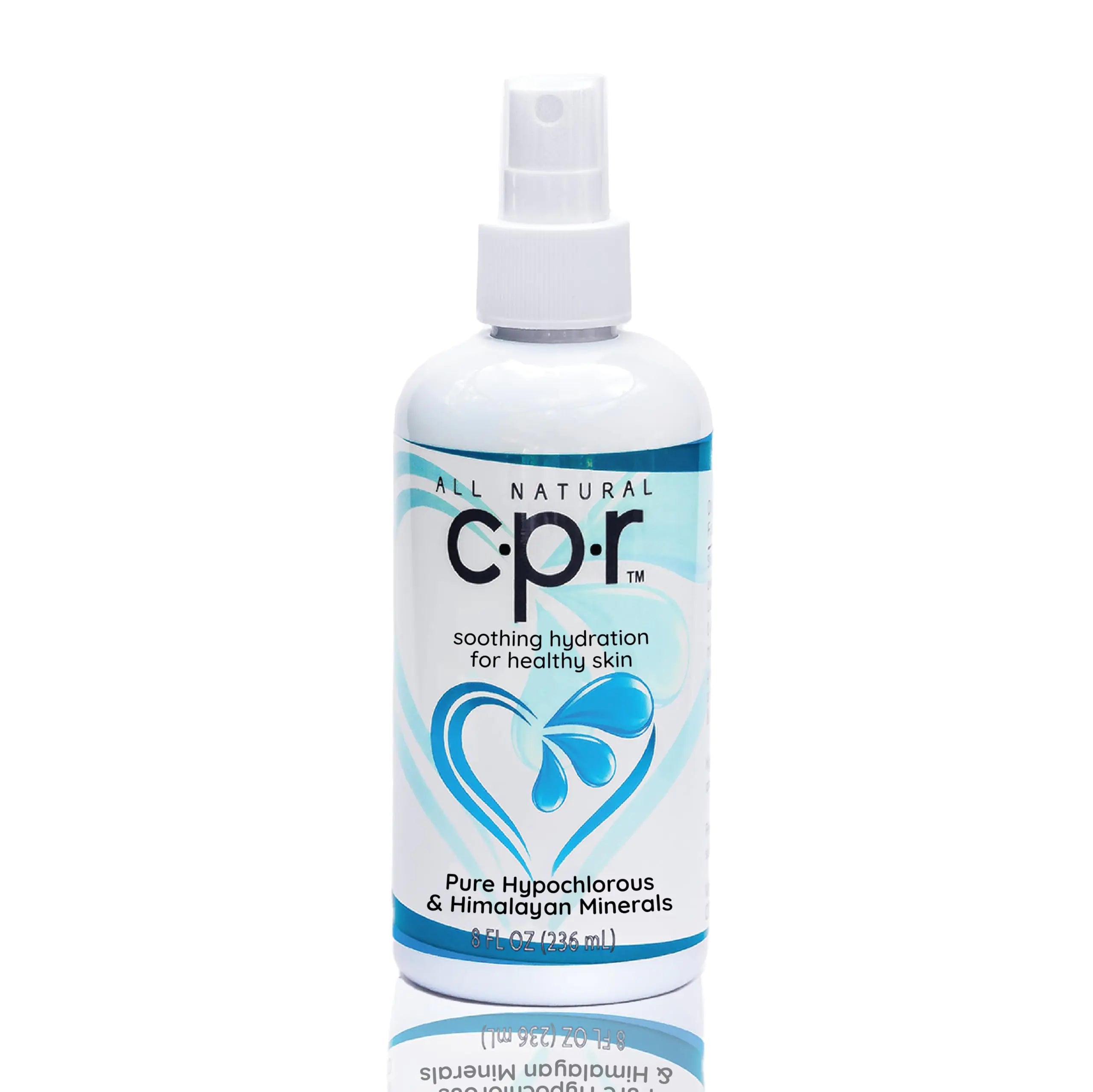 Think Smarter Products CPR Hydrating Facial Mist with Hypochlorous Acid Soothing Skin Care Solution for Hydration and Acne Breakouts Hypoallergenic Suitable for All Skin Types 8 fl oz (236mL)